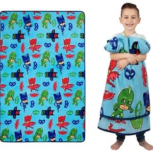 PJ MASKS Kids Bedding Super Soft Plush Throw Blanket, 62 in x 90 in,